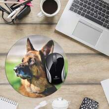 Mouse pad de neoprene personalizado com foto e texto impresso, redondo/coração/retangular, acessórios para mesa de computador de escritório e jogos