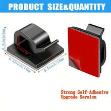 20/50/100pcs Self-Adhesive Cable Clips: The Ultimate Cable Management Solution For Home & Office - Self-adhesive Cable Clips - View 4