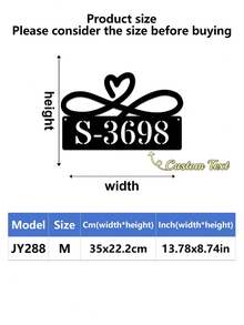 1pc Personalized Metal House Number, Custom Home Address Number Sign, House Number Plate, Wall Art, Housewarming, Birthday, Thanksgiving/Mother's Day/Father's Day, Personalized Gift For Family/Friends - Multicolor - View 101