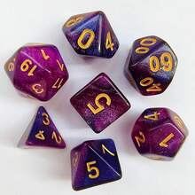 7pcs Polyhedral Dice Set For RPG, MTG, Tabletop Role Playing Games,Rpg Mtg Table Games - Multicolor - View 9