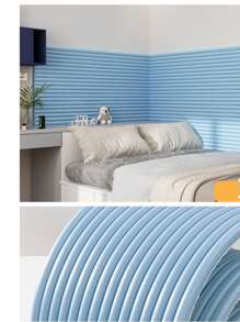 1pc 3D Wall Panels, Collision-Resistant Soft Padded Wall Sticker Tatami Soft Pack Headboard Wall Padding, Odorless Cool Insulation, Peel And Stick Self-Adhesive, Strong Adhesion, Easy To Use Home Decor