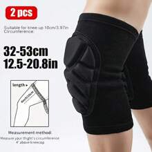 1Pair Of Thickened EVA Sponge Knee Pad Elastic And Breathable Knee Support Suitable For Dancing Volleyball Running Basketball Same Style For Men And Women