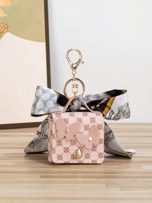 Fashion Casual Silk Scarf Mini Handbag Charm Bridesmaid Gifts Bow Bows - Multicolor - View 1