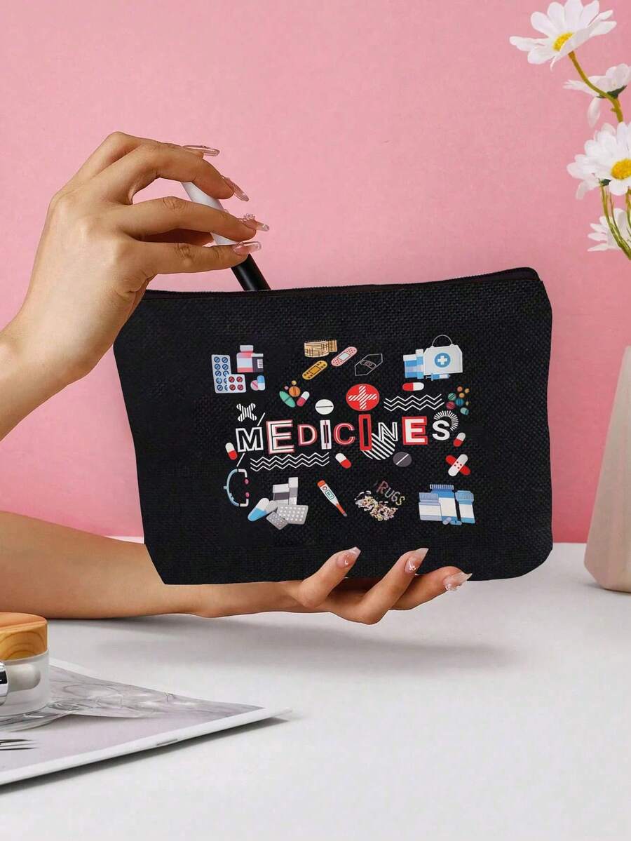 Outdoor Travel Offices Carry Small-Capacity First-Aid Kits, Portable Medicine Boxes, First-Aid Kits And Pill Packaging Containers. Graduation - Black - View 1