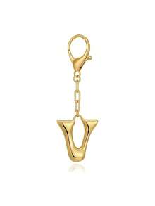 MECYLIFE 1pc Letter Casual Keychain, All-Season Bag Accessory Car Accessories Bag Charm School Cute Goth Y2k Bag Accessories Lanyards With Id Holder Car Accessories Bag Charms - Yellow Gold - View 36