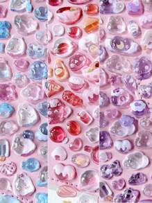 1pc 3D Cartoon Animal Waterproof Transparent Crystal Decorative Sticker, Can Decorate Stationery, DIY Phone Cases, Laptops,School Supplies,Back To School
