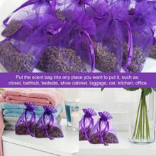 1/6/12 Pieces Of Lavender Sachet, Purple Gauze Bag Sachet For Household Wardrobe Drawers, Shoe Cabinets, Toilets, Car Car And Car Flavour Deodorization Sachet