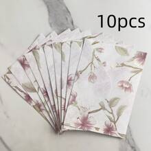 10pcs/20pcs Elegant Golden Foil Envelopes - Premium Textured Lay Flat Invitation Covers With Self-Seal Closure - Special Occasion Gift Envelopes (12.5cm X 17.5cm) School Supplies,Back To School