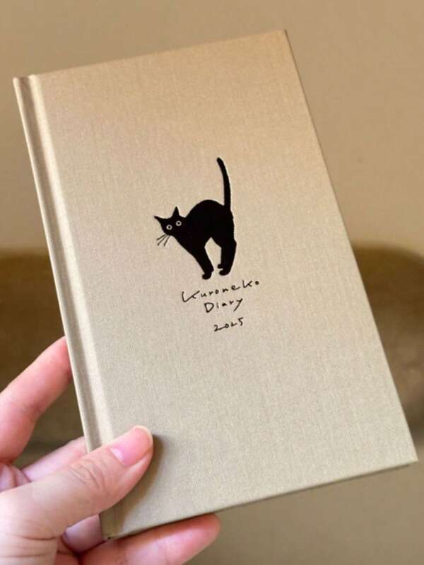 2025 Japanese Weekly Plan Cute Kitten Handbook Dog Simple And B6 Diary Notebook, School Supplies, Back To School