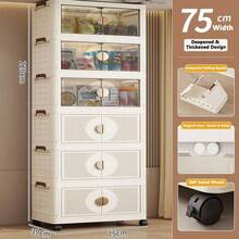 Armario plegable multiuso, organizador de almacenamiento de ropa, mueble de uso doméstico para el salón para guardar aperitivos, juguetes y accesorios