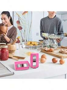 3pcs/Set Easy Egg Separator - Fast Peeler And Yolk Separator, Kitchen & Baking Essential - Multicolor - View 3