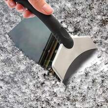 1pc Stainless Steel Snow Shovel Glass Scraper Snow Shovel Ice Removal Snow Shovel Snow Shovel Frost Tool Ice Shovel Defrost Scraper
