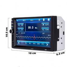 Estéreo Doble DIN De 7 Pulgadas Con Camara Trasera Y Micrófono Integrado - Negro - Ver 10