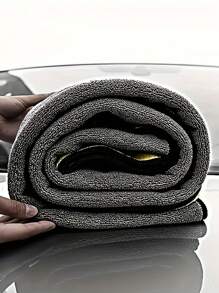 1 pieza Toalla de microfibra superabsorbente para limpieza de autos - Toalla mullida y gruesa de tamaño extra grande para pulido y cuidado del auto y limpieza del hogar, sin necesidad de electricidad, ideal para uso en exteriores, baño, cocina y patio