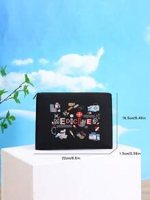 Outdoor Travel Offices Carry Small-Capacity First-Aid Kits, Portable Medicine Boxes, First-Aid Kits And Pill Packaging Containers. Graduation - Black - View 4