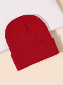 1 pieza Gorro de punto sin ala, gorro de invierno unisex cálido para actividades al aire libre - Multicolor - Ver 14