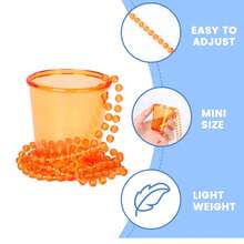 Colorful Plastic Cup Bead Necklaces - Ideal For Weddings, Birthdays, Christmas, Halloween, And More - Frameless, No Electricity Needed, Party Accessory | Vibrant Party Accessory | Plastic Construction, Party Necklace