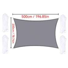 1pc Sunshade Canopy, Waterproof, UV-Resistant Rectangular Sunshade Cloth, Suitable For Outdoor Camping, Patio, Garden, Swimming Pool, Amusement Park, Made Of 210D Thin Waterproof Oxford Cloth - Multicolor - View 71