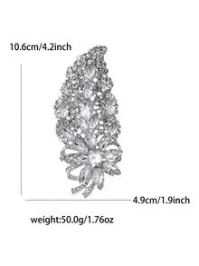Fashionable Large Crystal Flower Brooch For Women Suitable For Wearing With Dress, Suit, Hat, Shoes, Flower Scarf - Flower (0955) - View 11