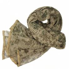1 Pc Tactical Scarf Camouflage Netting Sniper Veil Men Sports Camo Gun Wrap For Hunting Shooting Wargame Wild Photography Military Outdoor Activities - Multicolor - View 24