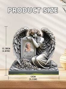 Customized Angel Memorial Acrylic Plaque - Memorial Gift For Family - Angel Forever, Angel In Our Hearts Forever. Father's Day Gift, Multifunctional, Decorative, Reusable, Exquisite And Fashionable, High Quality, Colorful, Modern Minimalist, Customizable, Personalized, Unique, Home Decor, Customized Crafts, Home Living, Christmas Home Atmosphere, Souvenir, Reusable, Cute, High Quality, Elegant Living, Art Living - Angel's Blessing 3 - View 8