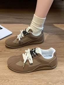 2025 New Casual German Training Shoes, Meilad Academy Style Double Lace Up Flat Shoes, Board Shoes, White Shoes, Flat Shoes, Casual Shoes, Sports Shoes, Thick Soled Fashion