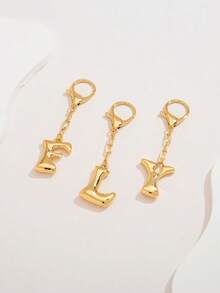 MECYLIFE 1pc Personalized Mini Bubble Letter Keychain, Versatile Accessory For Women Bags Halloween Accessories Teachers Day Christmas Gift Ideas Bag Accessories Lanyards With Id Holder Car Accessories Bag Charms Car Friend Sister - Mini Letters - View 9