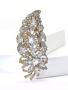 Fashionable Large Crystal Flower Brooch For Women Suitable For Wearing With Dress, Suit, Hat, Shoes, Flower Scarf - Flower (0955) - View 18