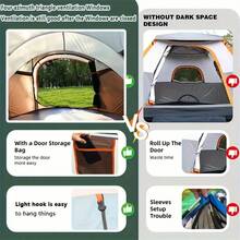 Wygodny namiot kempingowy, automatycznie otwierany namiot kopułowy, zewnętrzny namiot kopułowy z powłoką srebrną, chroniący przed słońcem, przenośny namiot plecakowy, łatwy w rozstawianiu – automatycznie składany, tkanina Oxford, w zestawie linki zabezpieczające przed wiatrem i śledzie do mocowania w podłożu, do użytku przez cały rok, idealny na kemping lub piknik - Wielokolorowe - Zobacz 11