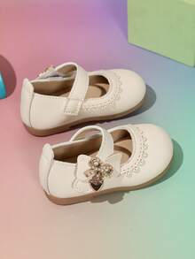 New Soft Sole Baby Girl Bowknot Mary Jane Shoes, Vivid And Lovely Fashion Toddler Shoes Suitable For Spring, Summer, Autumn - Beige - View 7