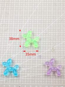35*38MM 树脂工艺品配件，可爱宠物动物气球狗吊坠饰品，珠宝制作用品，5 件-10 件 - 混合款 - 查看 4