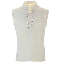 全新男士中世纪服装复古男士短背心家庭装 - 彩色 - 查看 10