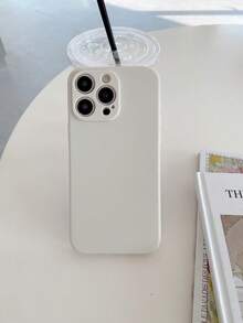 米色直边防震材质手机壳适用于 Apple 17/ 17 Pro/ 17 Pro Max/ Air/16/15/14/13、S25 Ultra/S24 Ultra/S23 Ultra/A07/A17、Redmi、VIVO、OPPO - 米色 - 查看 2