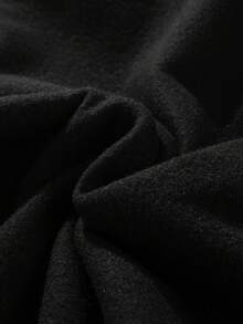 Sudadera con capucha de ajuste holgado y casual para hombre, para el otoño, top de manga larga - Negro - Ver 5