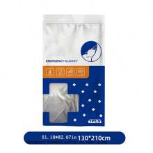 1pc First Aid Blanket Outdoor Camping Portable Thermal Insulation Blanket One-Time Survival Emergency Blanket Cold And Sun Protection Blanket Wholesale