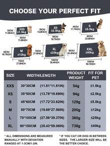 1pc Gray Washable, Reusable, Waterproof Pet Dog Puppy Pee Pad, Slip-Resistant & Absorbent, Suitable For Floors, Sofas, Beds, Fences, Cars, Fits Small To Large Breed Dogs & Cats - Grey - View 5