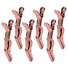 6个专业鳄鱼夹，适用于发型设计，是沙龙和理发师的理想工具，可用于剪发和造型。 - 彩色 - 查看 15