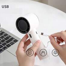Przenośny, szybki wentylator ręczny, szybkie ładowanie przez USB, wyświetlacz cyfrowy, 100-stopniowa regulacja prędkości, kompaktowy, ale wydajny, chłodzenie, odpowiedni do biura i użytku na zewnątrz, przenośny wentylator, chłodzenie latem, plaża, podróże