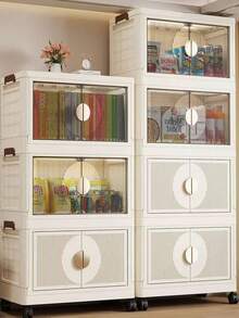 Armario plegable multiuso, organizador de almacenamiento de ropa, mueble de uso doméstico para el salón para guardar aperitivos, juguetes y accesorios