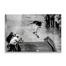 1pc/3PCS Wall Arts Posters Frameless Skateboarding Extreme Sports Posters Prints Black White Photo Canvas Painting Wall Art Pictures Room Decor Skateboard Lover Gift Vintage