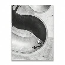 1pc/3PCS Wall Arts Posters Frameless Skateboarding Extreme Sports Posters Prints Black White Photo Canvas Painting Wall Art Pictures Room Decor Skateboard Lover Gift Vintage