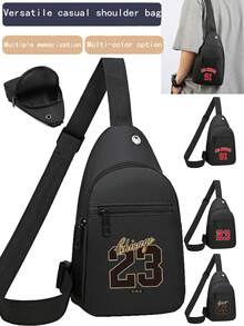 Chest Bag Men's Diagonal New Fashion Large Capacity Shoulder Crossbody Bag Oxford Cloth Chest Small Backpack Streetwear - Multicolor - View 1