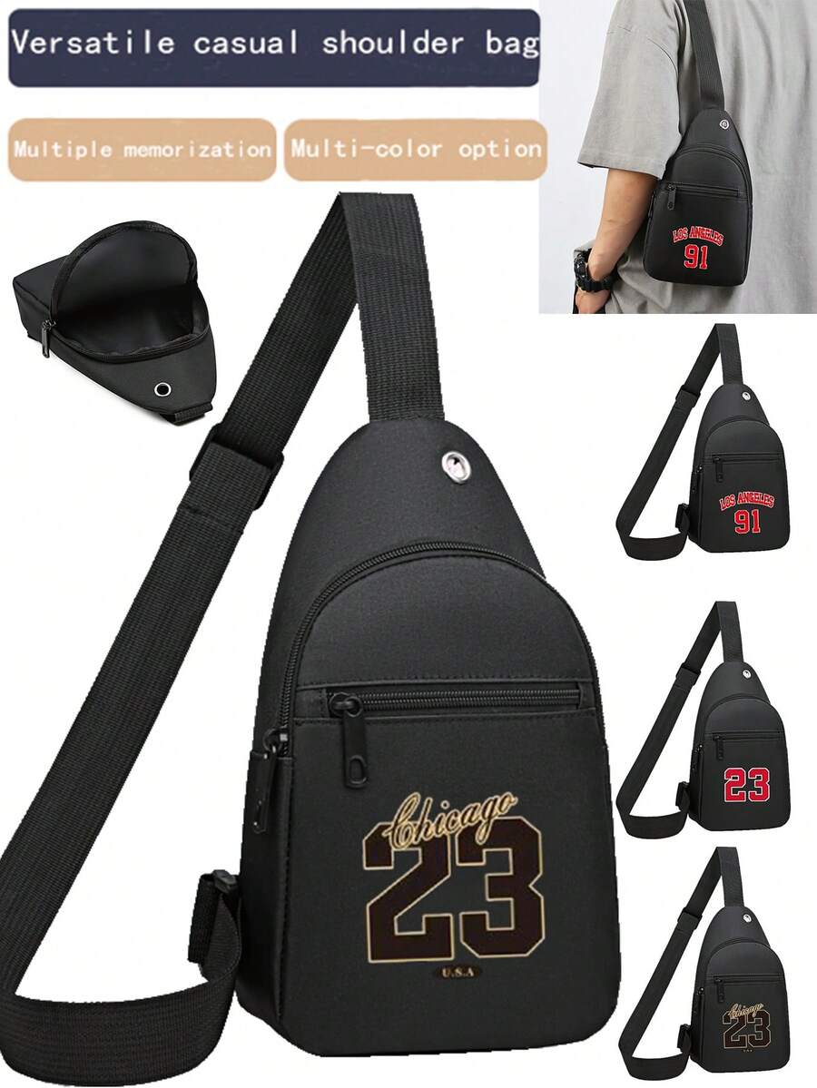 Chest Bag Men's Diagonal New Fashion Large Capacity Shoulder Crossbody Bag Oxford Cloth Chest Small Backpack Streetwear - Multicolor - View 1