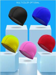 1pc 2025 Summer Must-Have New Premium Nylon Swimming Cap - Chlorine Resistant Suitable Breathable High Elastic Unisex Swimming Cap - Close Fit, Suitable For Pond And Beach Swimming,