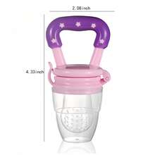 Baby Feeding Supplies: Fruit & Vegetable Silicone Feeder And Veggie Mesh Bags - Perfect For Moms, Thanksgiving Gift - Multicolor - View 11