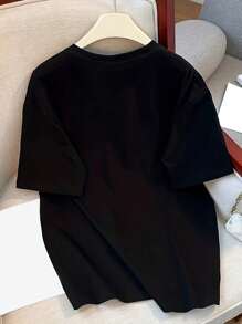 The Cranberries Band T-Shirt Rock T-Shirt Popular Printed T-Shirt American Western Style Music T-Shirt Men's/Women's Summer Clothes Tops Short Sleeve Plain Breathable Fashionable Loose Fit Shirt - 黑色 - 查看 2