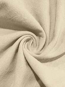 Men's Solid Color Lightweight Linen Pants, Comfortable Wear, Suitable For Beach, Vacation, Casual Sports, Fall