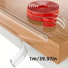 透明硅胶防撞条-桌子家具边条，窗台防撞软套桌角保护贴硅胶保护贴，加厚设计，适用于桌子、墙壁和窗台