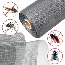 1 pieza Malla anti mosquitos y anti insectos autoinstaable encriptada, malla anti polvo invisible, red anti mosquitos DIY para ventanas de casa, puerta y ventana de PVC, red antimosquitos, apta para ventanas de casa, malla anti mosquitos para jardín exterior, red antimosquitos, red de valla.