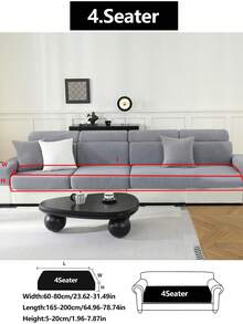 1 Vỏ bọc ghế sofa co giãn mọi mùa, Vỏ bọc đệm ghế sofa chống trượt tối giản hiện đại, vải dày, che phủ toàn bộ, Vỏ bảo vệ ghế sofa chống bụi, chống bẩn, có thể giặt bằng máy, Thích hợp cho phòng ngủ, văn phòng, phòng khách, ghế sofa hình chữ L và ghế 1/2/3/4 chỗ ngồi, Vỏ bảo vệ đồ nội thất bằng vải nhung - Màu xám trăng - Xem 18